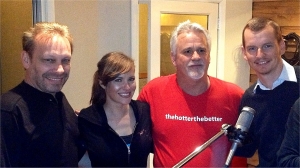 Liberty Tax Jingle Singers Warm up to Cut Vocals
